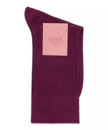 Plum Long Fine Merino Wool Socks