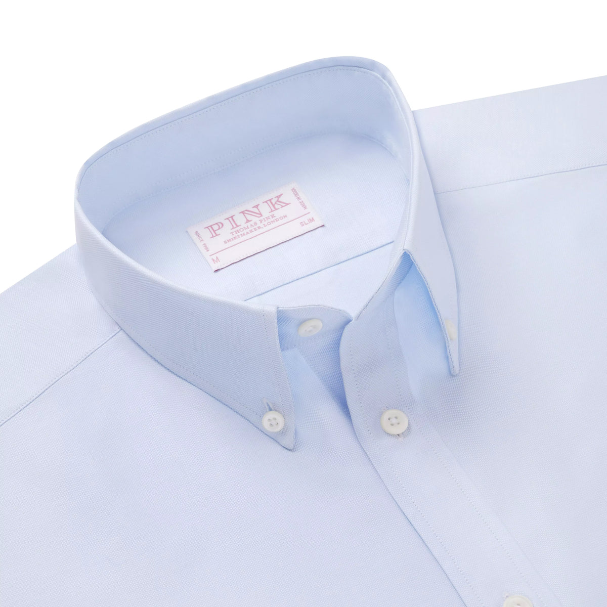 Pale Blue Slim Fit Smart Casual Button Down Weekend Oxford Shirt