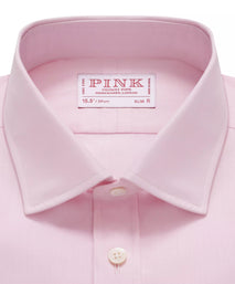 Pale Pink Slim Fit Double Cuff Ramses Poplin Formal Shirt