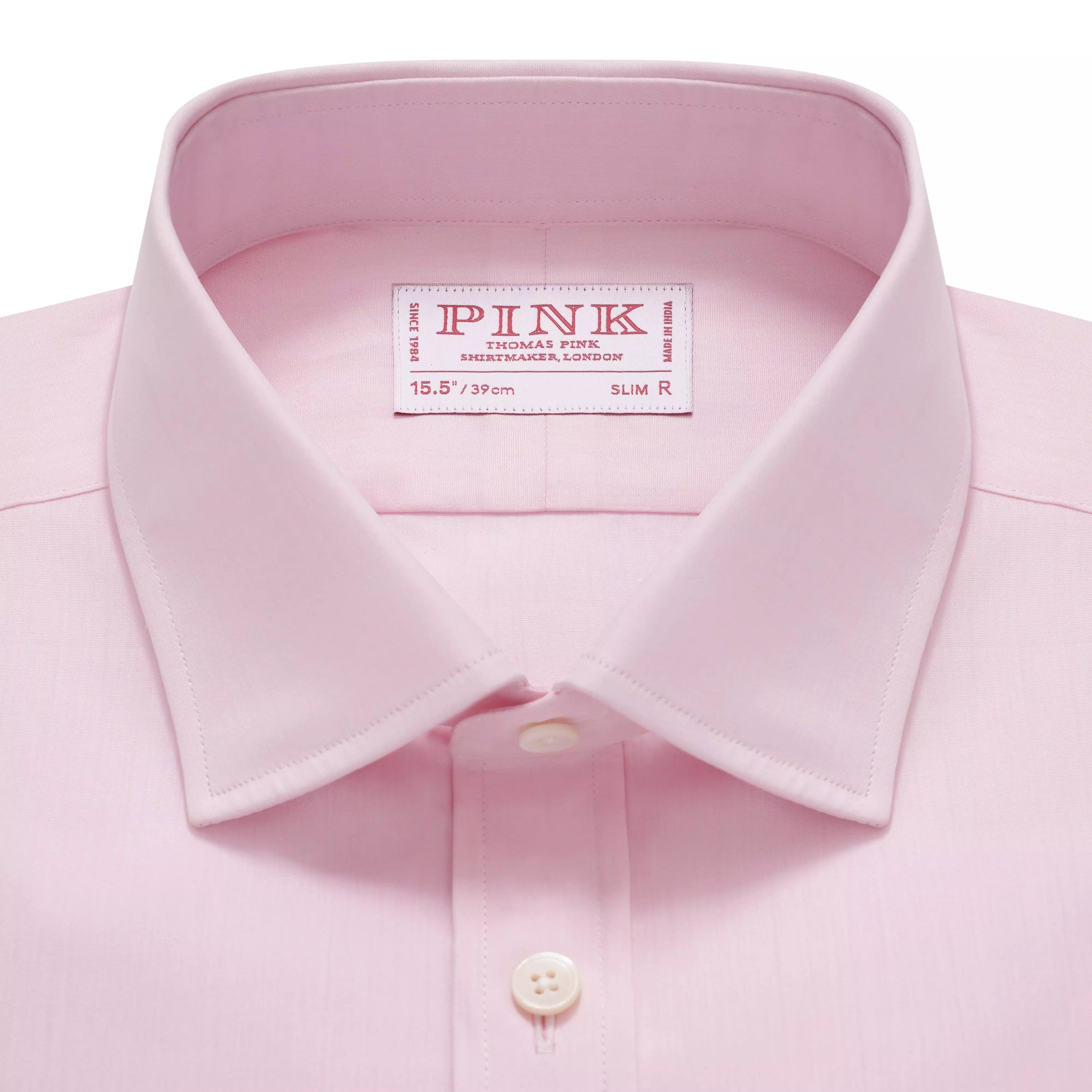 Pale Pink Slim Fit Double Cuff Ramses Poplin Formal Shirt
