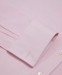 Pale Pink Slim Fit Double Cuff Ramses Poplin Formal Shirt