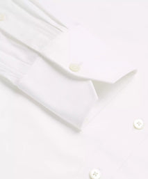 White Athletic Fit Stretch Plain Poplin Formal Shirt