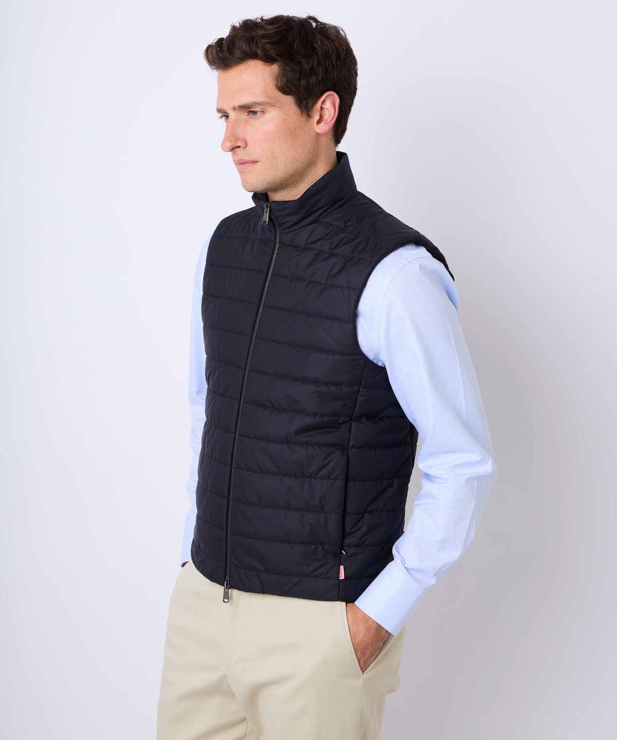 Navy Blue Padded Gilet