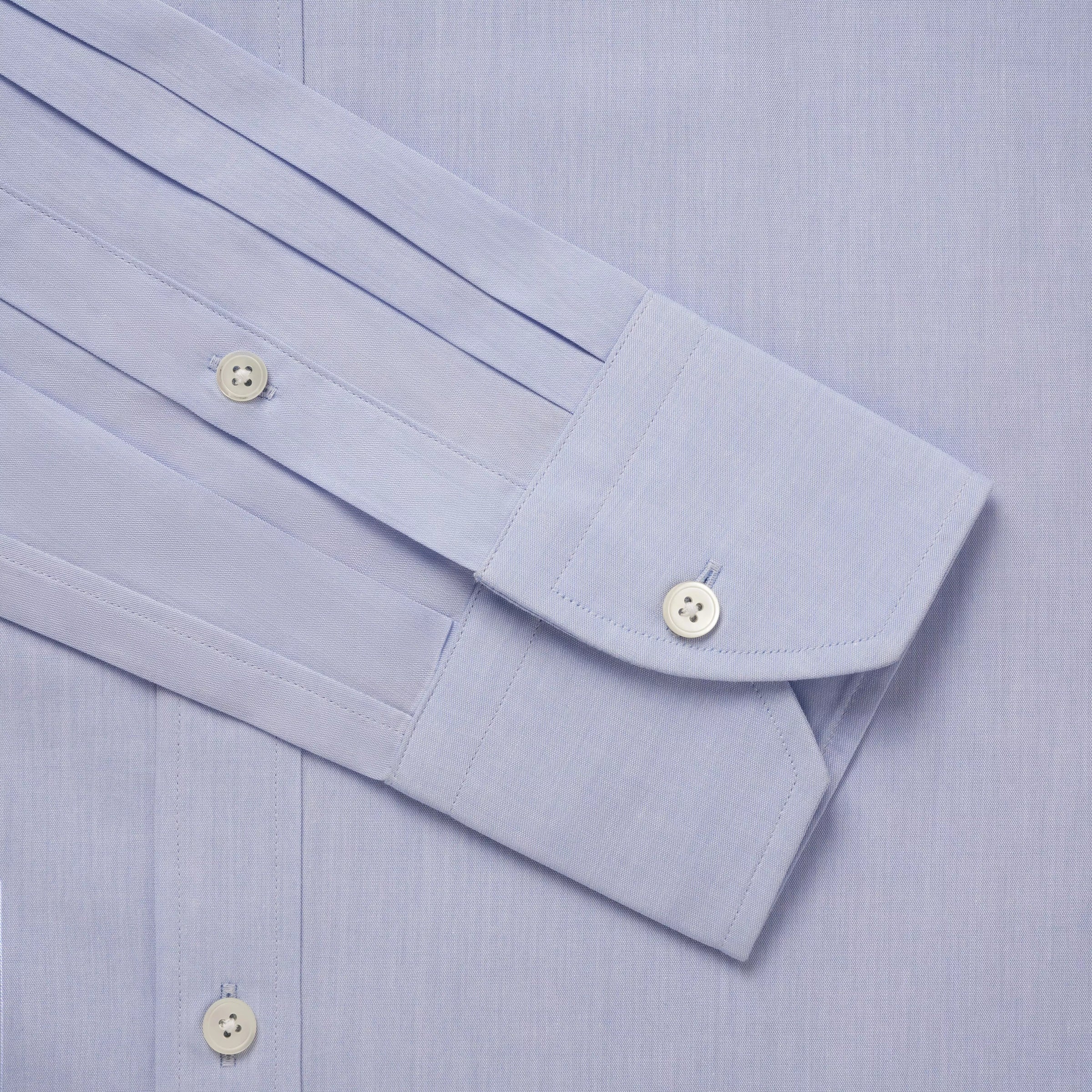 Blue Slim Fit Oriali Plain Formal Shirt